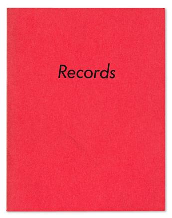 EDWARD RUSCHA. Records * Colored People.
